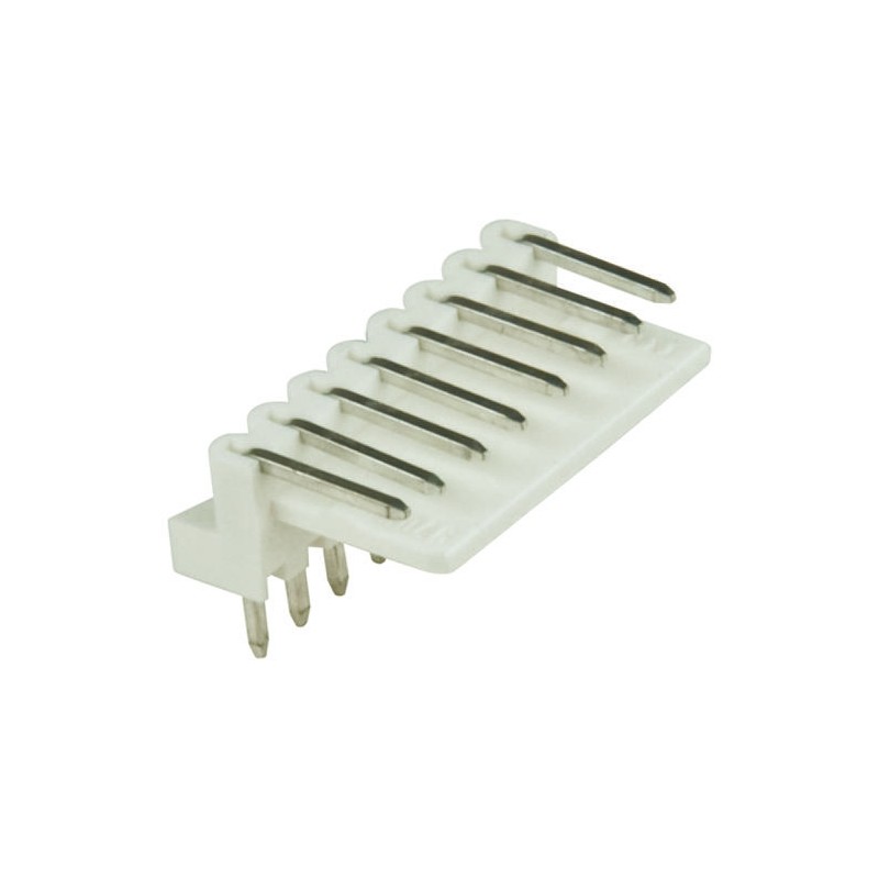 500 pcs - Molex Mini-Latch Series Right Angle Through Hole Pin Header, 7 Contact(s), 2.5mm Pitch, 1 Row(s), Unshrouded