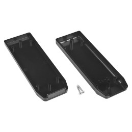 1 pcs - RS PRO Black ABS Enclosure, IP54, IK07, Black Lid, 149 x 51 x 24mm