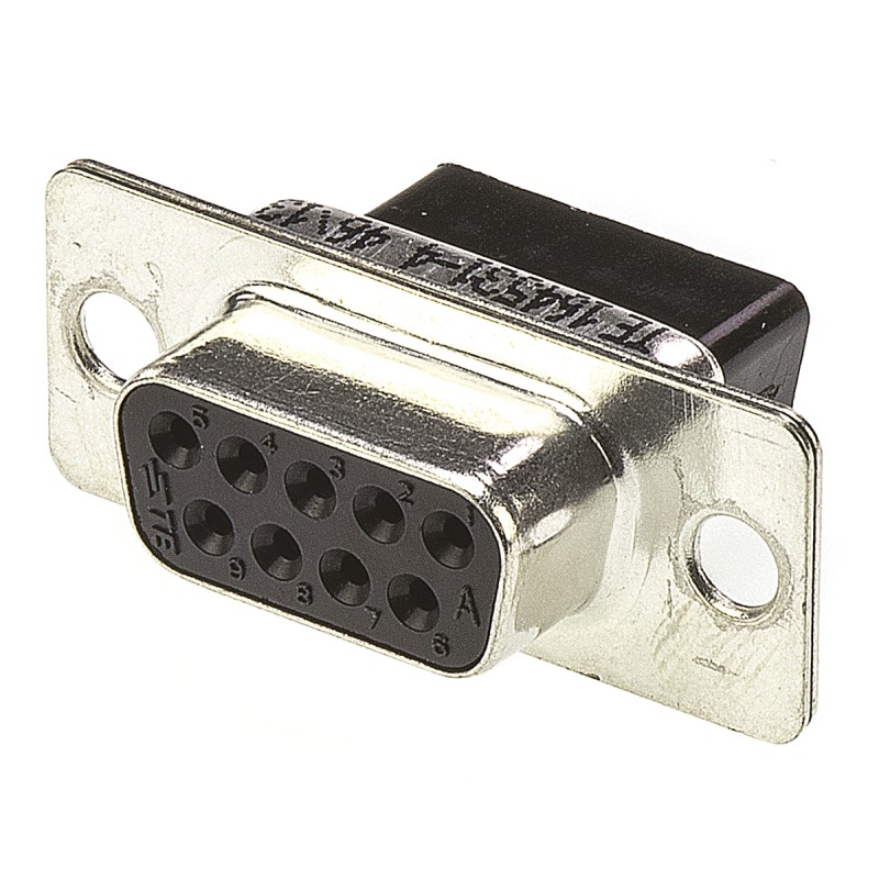 5 pcs - TE Connectivity Amplimite HDP-20 9 Way Cable Mount D-sub Connector Socket