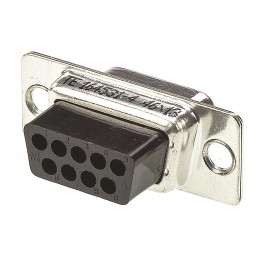 5 pcs - TE Connectivity Amplimite HDP-20 9 Way Cable Mount D-sub Connector Socket