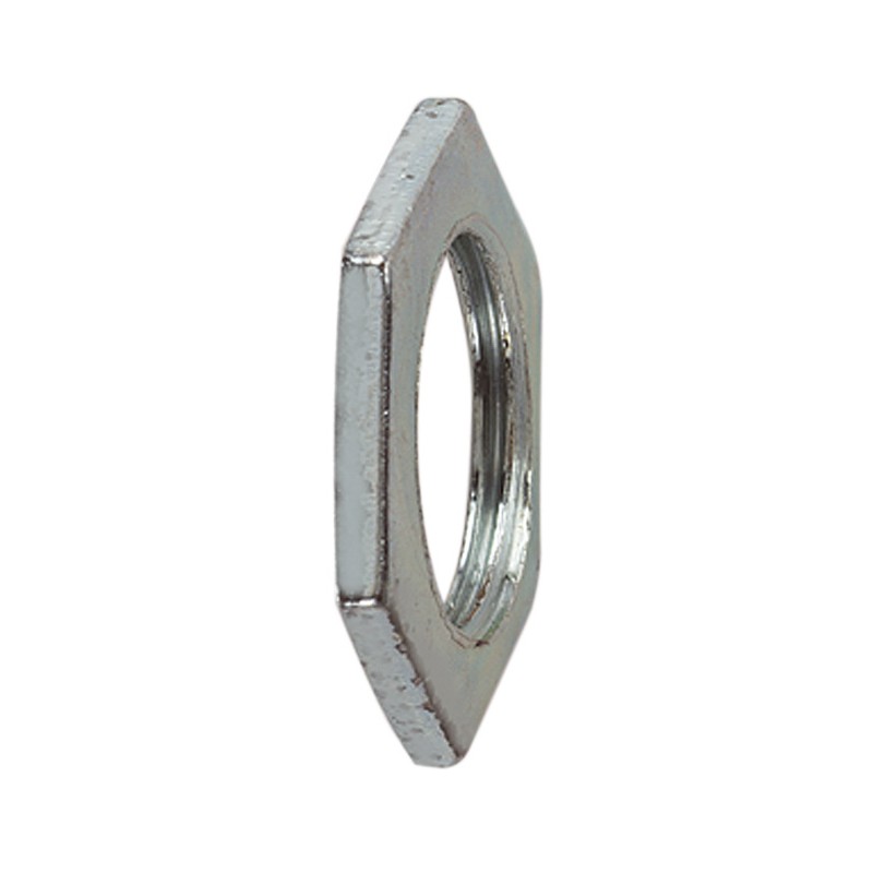 1 pcs - Flexicon Locknut, Conduit Fitting, 50mm Nominal Size, M50 x 1.5, Plated Steel