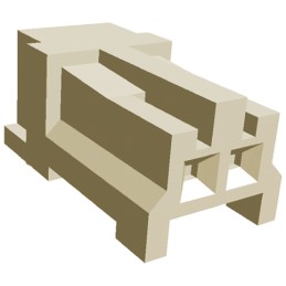 5 pcs - TE Connectivity 2-Way IDC Connector Socket for Cable Mount, 1-Row