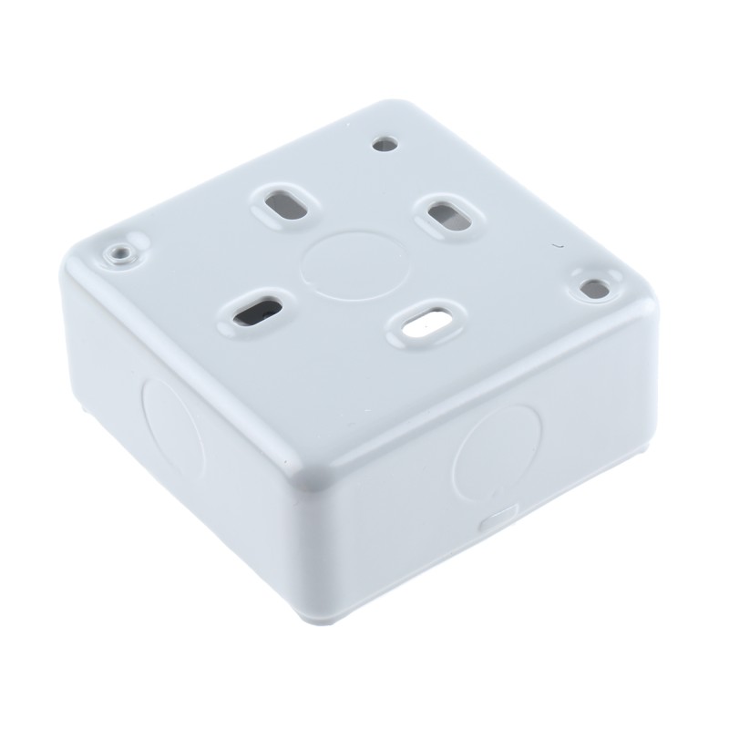 1 pcs - MK Electric White Back Box, 1 Gangs, 20 x 5mm