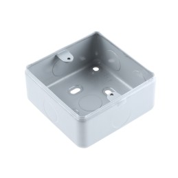 1 pcs - MK Electric White Back Box, 1 Gangs, 20 x 5mm