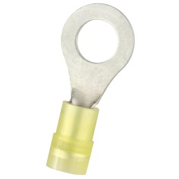 500 pcs - RS PRO Insulated Crimp Ring Terminal, M8 Stud Size, 4mm² to 6mm² Wire Size, Yellow