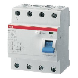 1 pcs - ABB FH200 RCCB, 40A, 4 Pole, 300mA, Type AC