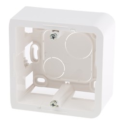 1 pcs - Legrand Mosaic White Plastic Back Box, NF, IP20, 1 Gangs