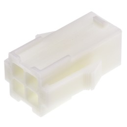 500 pcs - TE Connectivity, Mini-Universal MATE-N-LOK Female Connector Housing, 4.2mm Pitch, 4 Way, 2 Row