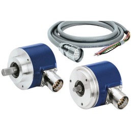 1 pcs - Baumer GI355 Series Optical Incremental Encoder, 50 ppr, HTL/Push Pull Signal, Solid Type, 10mm Shaft
