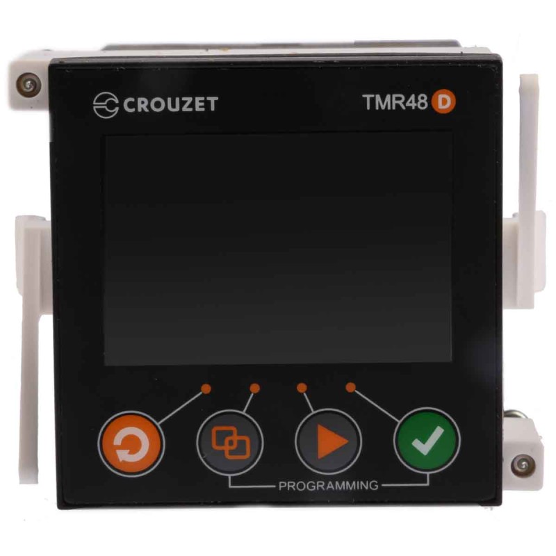 1 pcs - Crouzet Syr-Line Series Panel Mount Timer Relay, 24 - 240V ac/dc, 1-Contact, 0.001 - 9.999 s, 0.01