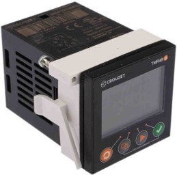 1 pcs - Crouzet Syr-Line Series Panel Mount Timer Relay, 24 - 240V ac/dc, 1-Contact, 0.001 - 9.999 s, 0.01