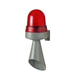 1 pcs - Werma 425 Series Red Horn Beacon, 230 V, IP65, Wall Mount, 98dB at 1 Metre