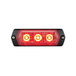 1 pcs - Patlite 1M1 Series Red Multiple Effect Warning Light, 12 - 24 V, Indoor/Outdoor, LED Bulb, IP68