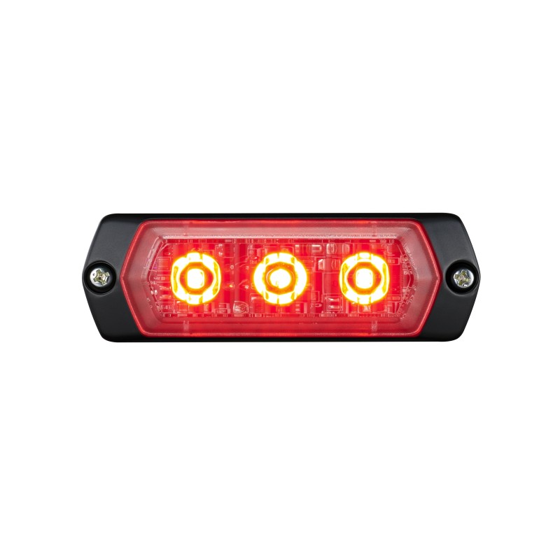 1 pcs - Patlite 1M1 Series Red Multiple Effect Warning Light, 12 - 24 V, Indoor/Outdoor, LED Bulb, IP68