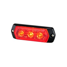 1 pcs - Patlite 1M1 Series Red Multiple Effect Warning Light, 12 - 24 V, Indoor/Outdoor, LED Bulb, IP68