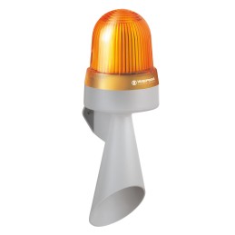 1 pcs - Werma 435 Series Yellow Horn Beacon, 24 V, IP65, Wall Mount, 114dB at 1 Metre