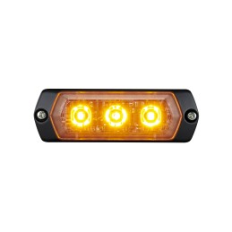 1 pcs - Patlite 1M1 Series Yellow Multiple Effect Warning Light, 12 - 24 V, Indoor/Outdoor, LED Bulb, IP68