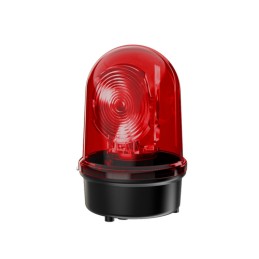 1 pcs - Werma 884 Series Red Rotating Beacon, 115-230 V, Base Mount, LED Bulb, IP65