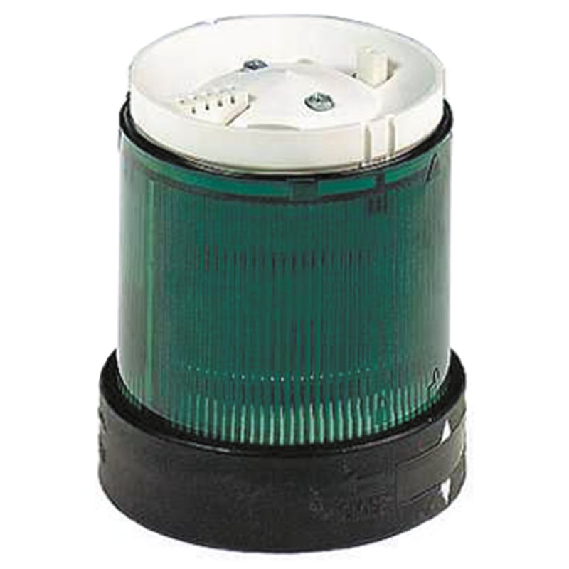 1 pcs - Schneider Electric XVBC Series Green Flashing Effect Base and Cover, 24 V ac, 24 - 48 V dc, LED Bulb, AC, DC,