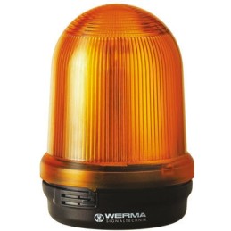 1 pcs - Werma RM 829 Series Yellow Flashing Beacon, 24 V dc, Surface Mount, LED Bulb, IP65