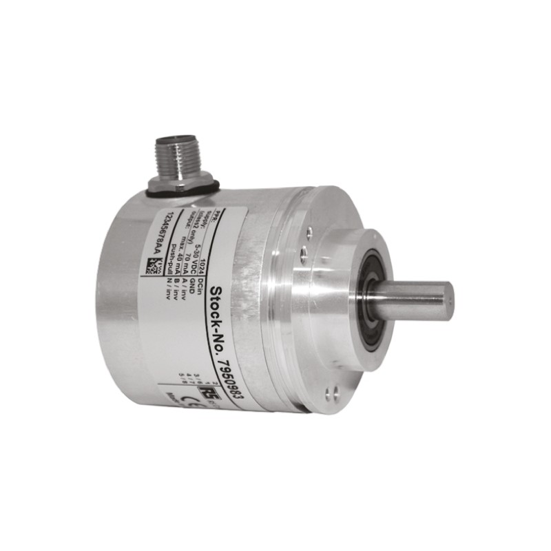 1 pcs - RS PRO Incremental Incremental Encoder, 256 ppr, HTL Inverted Signal, Solid Type, 10mm Shaft