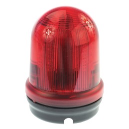 1 pcs - Werma RM 829 Series Red Flashing Beacon, 24 V dc, Surface Mount, LED Bulb, IP65