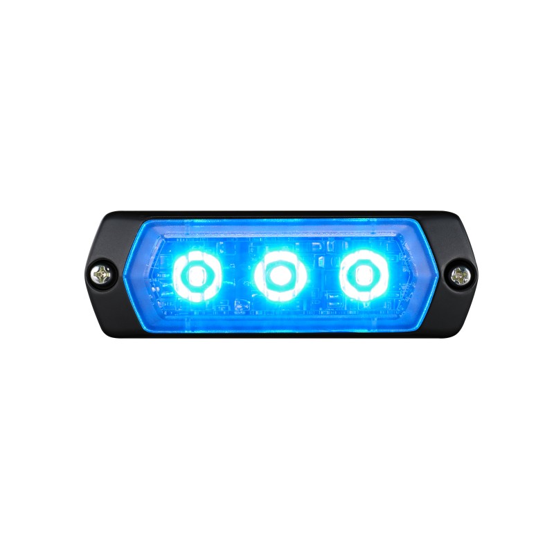 1 pcs - Patlite 1M1 Series Blue Multiple Effect Warning Light, 12 - 24 V, Indoor/Outdoor, LED Bulb, IP68