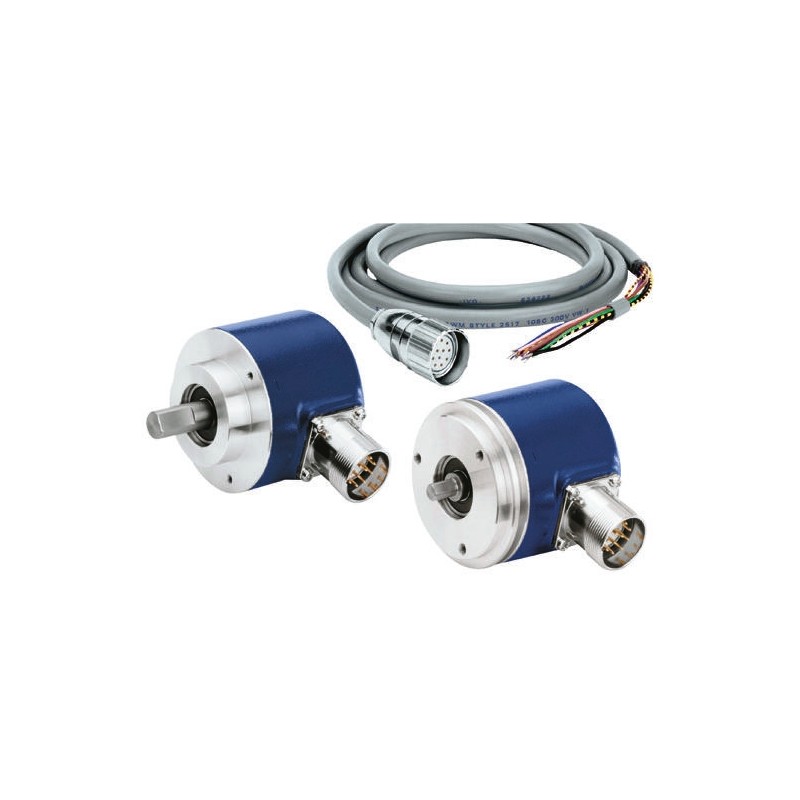 1 pcs - Baumer GI355 Series Optical Incremental Encoder, 2500 ppr, HTL/Push Pull Signal, Solid Type, 10mm Shaft