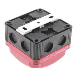 1 pcs - Werma BWM 853 Series Red Double Flashing Beacon, 115 - 230 V ac, Surface Mount, Wall Mount, LED Bulb, IP66, IP67