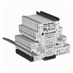 10 pcs - Rockwell Automation 700-HLS Series Interface Relay Module, DIN Rail Mount, 24V dc Coil, 2A Load