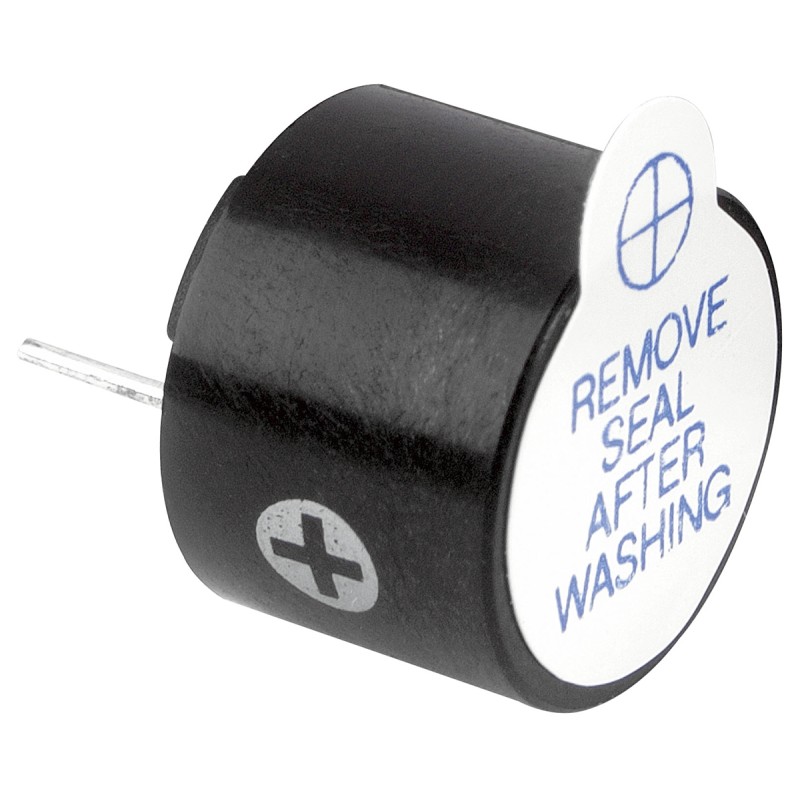 5 pcs - RS PRO Through Hole Buzzer, 6 - 15 V, 85dB at 1 m, Single-Tone