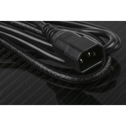 1 pcs - RS PRO Straight IEC C13 Socket to Straight IEC C14 Plug Power Cord, 2m