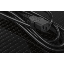 1 pcs - RS PRO Straight IEC C13 Socket to Straight IEC C14 Plug Power Cord, 2m