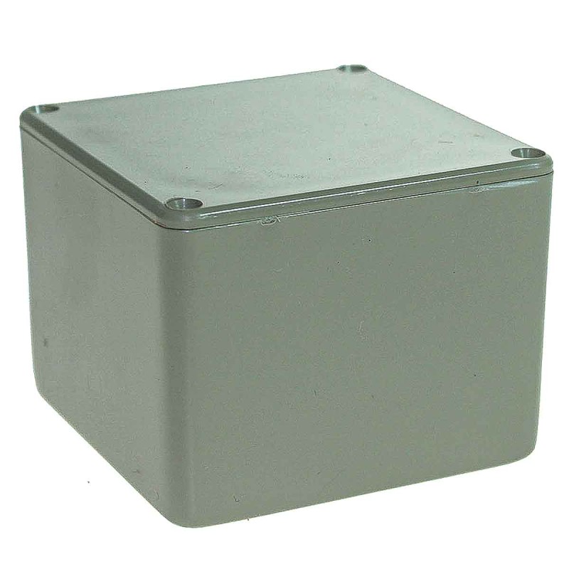 1 pcs - RS PRO Grey ABS General Purpose Enclosure, IP54, Grey Lid, 55 x 55 x 42mm