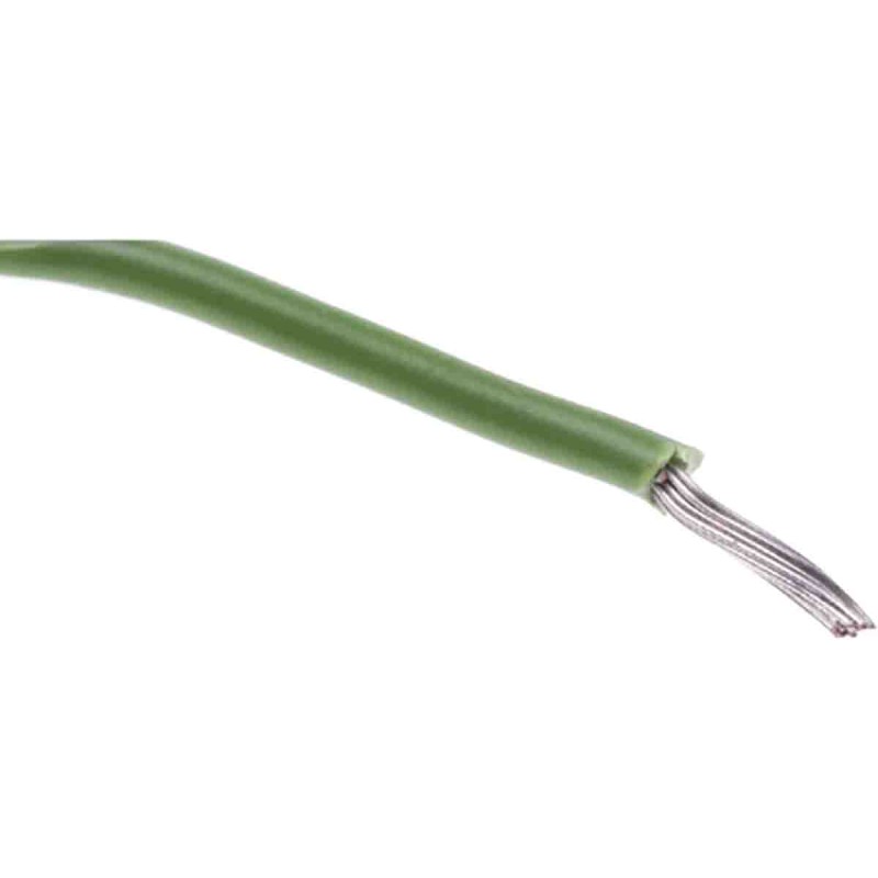 1 Reel of 30 M - RS PRO Green 0.33 mm² Hook Up Wire, 22 AWG, 1C, 30.5m, SR-PVC Insulation