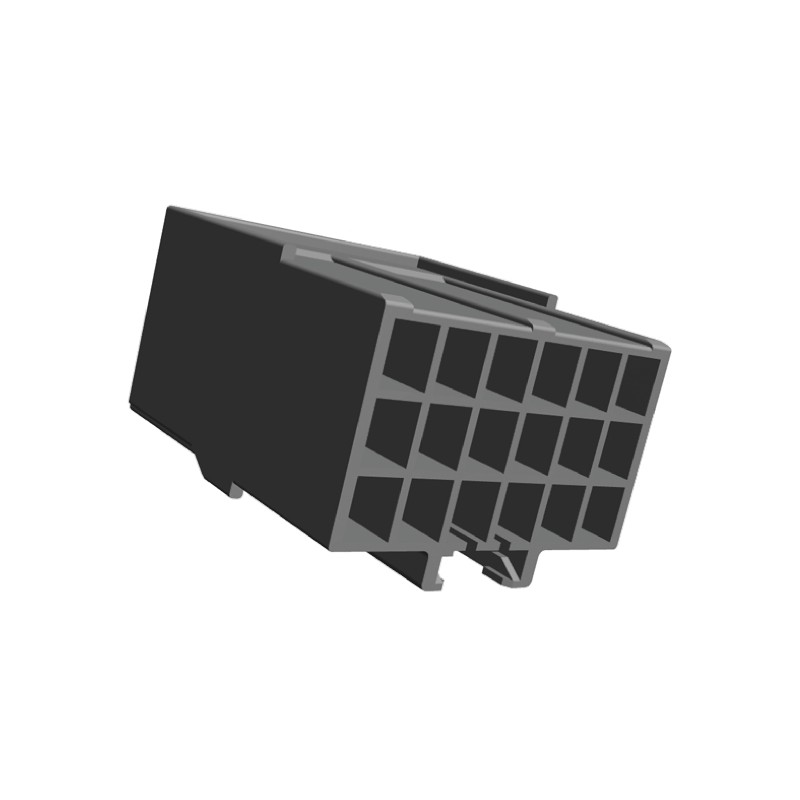 1 pcs - TE Connectivity, AMP Universal Power Female Connector Housing, 3.96mm Pitch, 18 Way, 3 Row