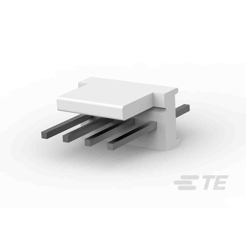 5000 pcs - TE Connectivity MTA-100 Series Straight Through Hole Pin Header, 4 Contact(s), 2.54mm Pitch, 1 Row(s), Unshrouded