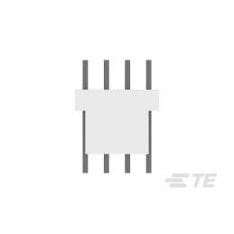 5000 pcs - TE Connectivity MTA-100 Series Straight Through Hole Pin Header, 4 Contact(s), 2.54mm Pitch, 1 Row(s), Unshrouded