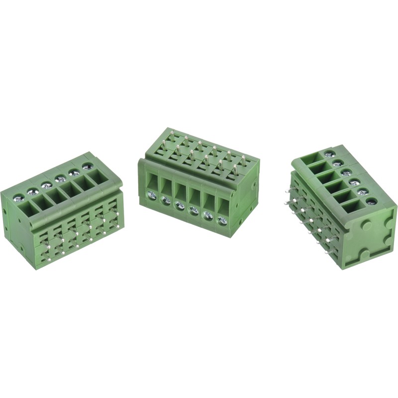 5 pcs - Wurth Elektronik WR-TBL Series PCB Terminal Block, 2-Contact, 5mm Pitch, Through Hole Mount, 1-Row, Solder Termination