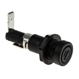 1 pcs - Eaton 16A Panel Mount Fuse Holder for 5 x 20mm Fuse, 1P, 250V ac