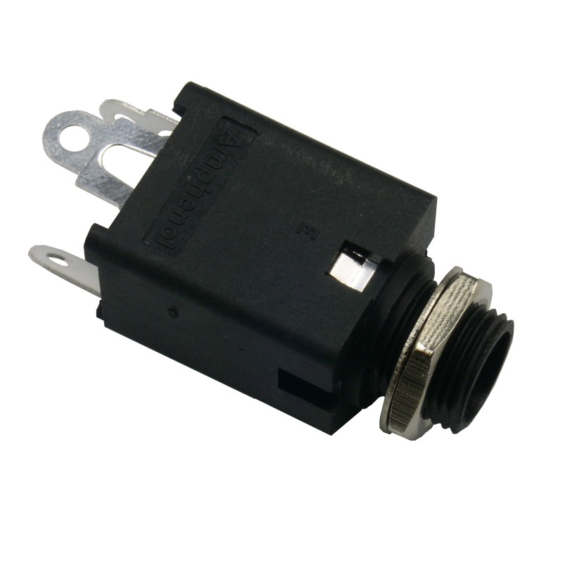 5 pcs - Amphenol Audio Jack Connector 1/4 in PCB Phone Jack Socket 10A