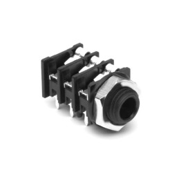 5 pcs - Amphenol Audio Jack Connector 1/4 in PCB Phone Jack Socket 10A