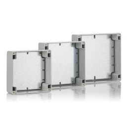 1 pcs - RS PRO Grey ABS Enclosure, IP65, IK07, Grey Lid, 134.75 x 134.75 x 60.1mm