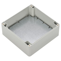 1 pcs - RS PRO Grey ABS Enclosure, IP65, IK07, Grey Lid, 134.75 x 134.75 x 60.1mm