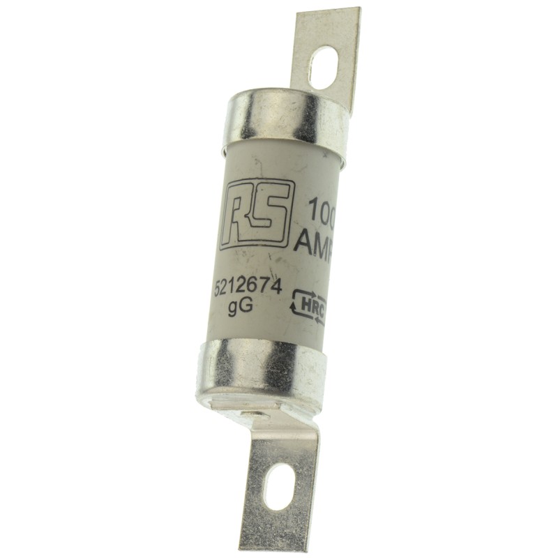 1 pcs - RS PRO 100A British Standard Fuse, A3, 550V ac, 73.5mm