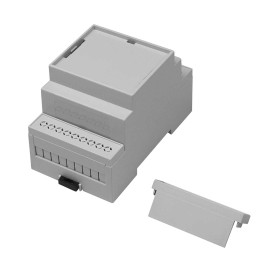 1 pcs - RS PRO Solid Top Enclosure Type, 53.4 x 90 x 58mm, Polycarbonate DIN Rail Enclosure Kit