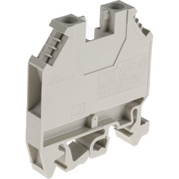 5 pcs - RS PRO Grey Feed Through Terminal Block, 6mm², Single-Level, Screw Termination