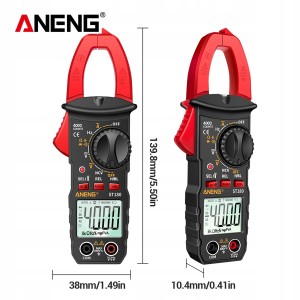 Clamp meter universal digital multimeter clamp aneng st180 red