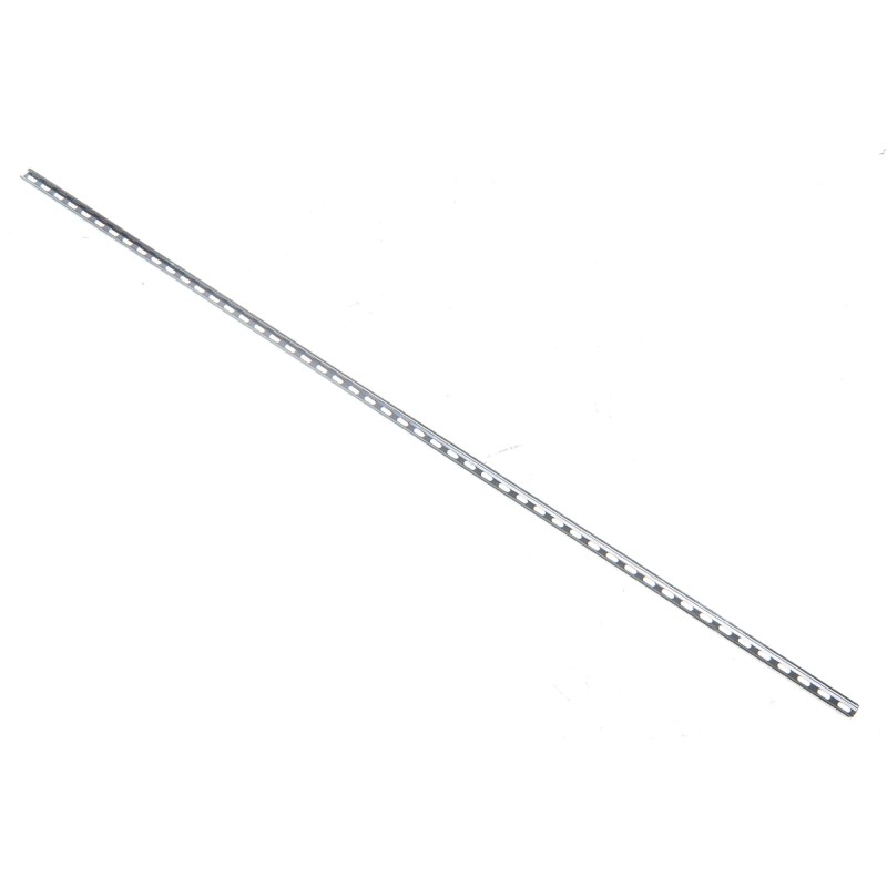 5 pcs - RS PRO Steel Perforated DIN Rail, Mini Top Hat Compatible, 1m x 15mm x 5.5mm