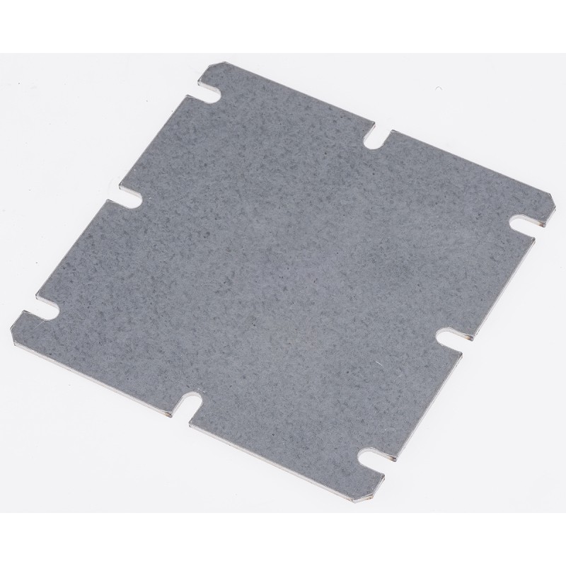 1 pcs - Fibox Steel Mounting Plate, 1.5mm H, 98mm W, 98mm L for Use with MNX Series